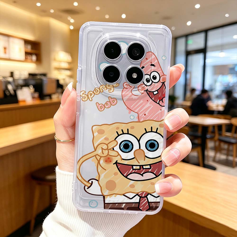 Xiaomi Poco X6 - غطاء كرتوني لطيف على شكل سبونج