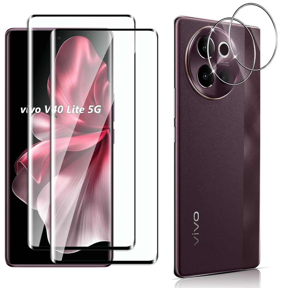 Vivo V40 - ثلاثية الأبعاد منحني 9H الزجاج المقسى