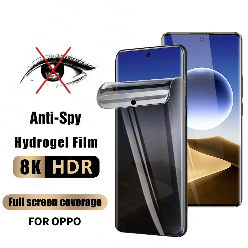 Oppo Reno 12 - 3 قطعة فيلم هيدروجيل الخصوصية ل