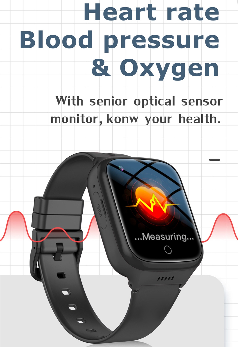 ساعة ذكية لكبار السن مع خاصية  - مراجعة Fall Detection Watch وسعره