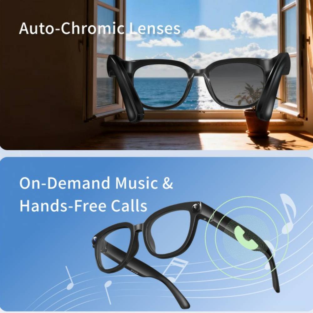 نظارات ذكية لاسلكية بتقنية الذ - مراجعة Smart Glasses Lens وسعره