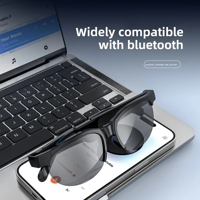 نظارات رياضية ذكية مع سماعات م - مراجعة Smart Glasses Lens وسعره