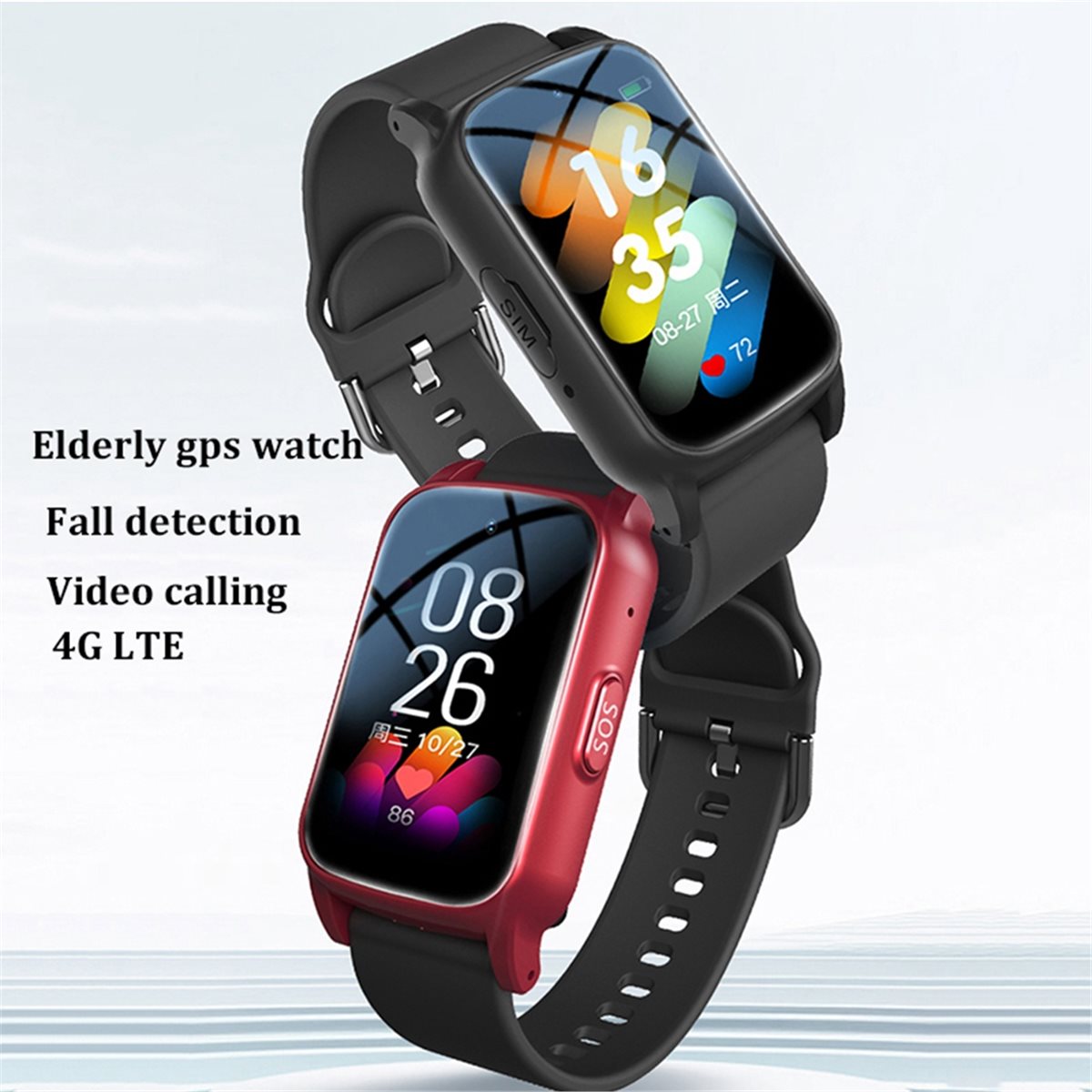 ساعة ذكية للمسنين 4G مع نظام ت - مراجعة Fall Detection Watch وسعره